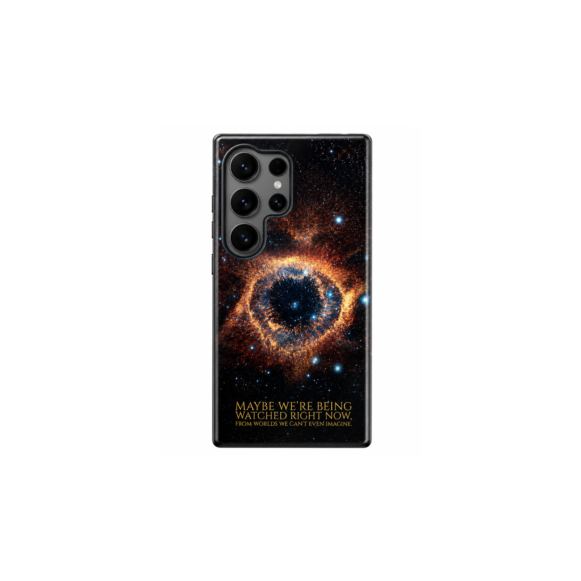 Being Watched Tough Case met kosmisch Helixnevel-design voor Samsung