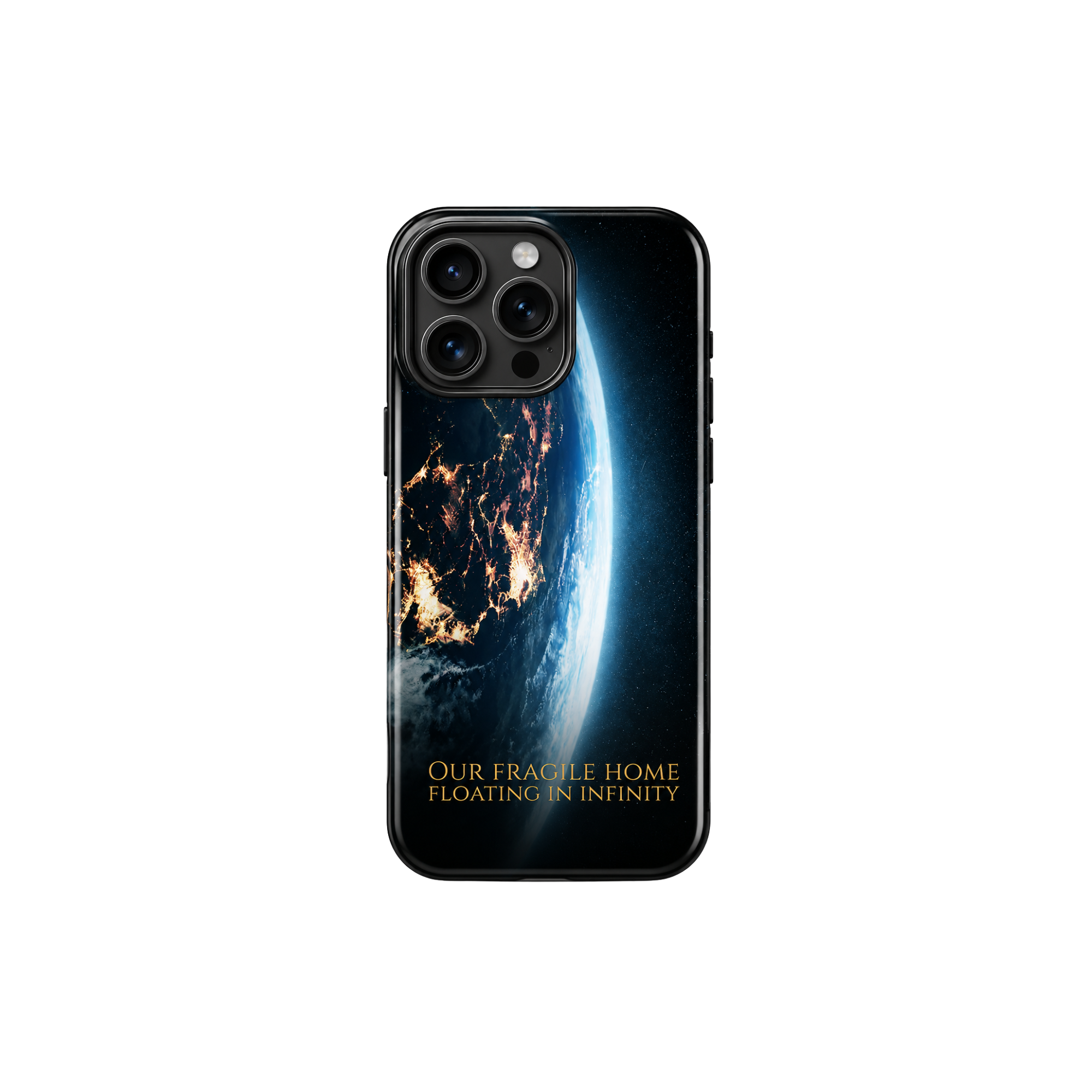 Our Fragile Home Tough Case met aarde-design voor iPhone