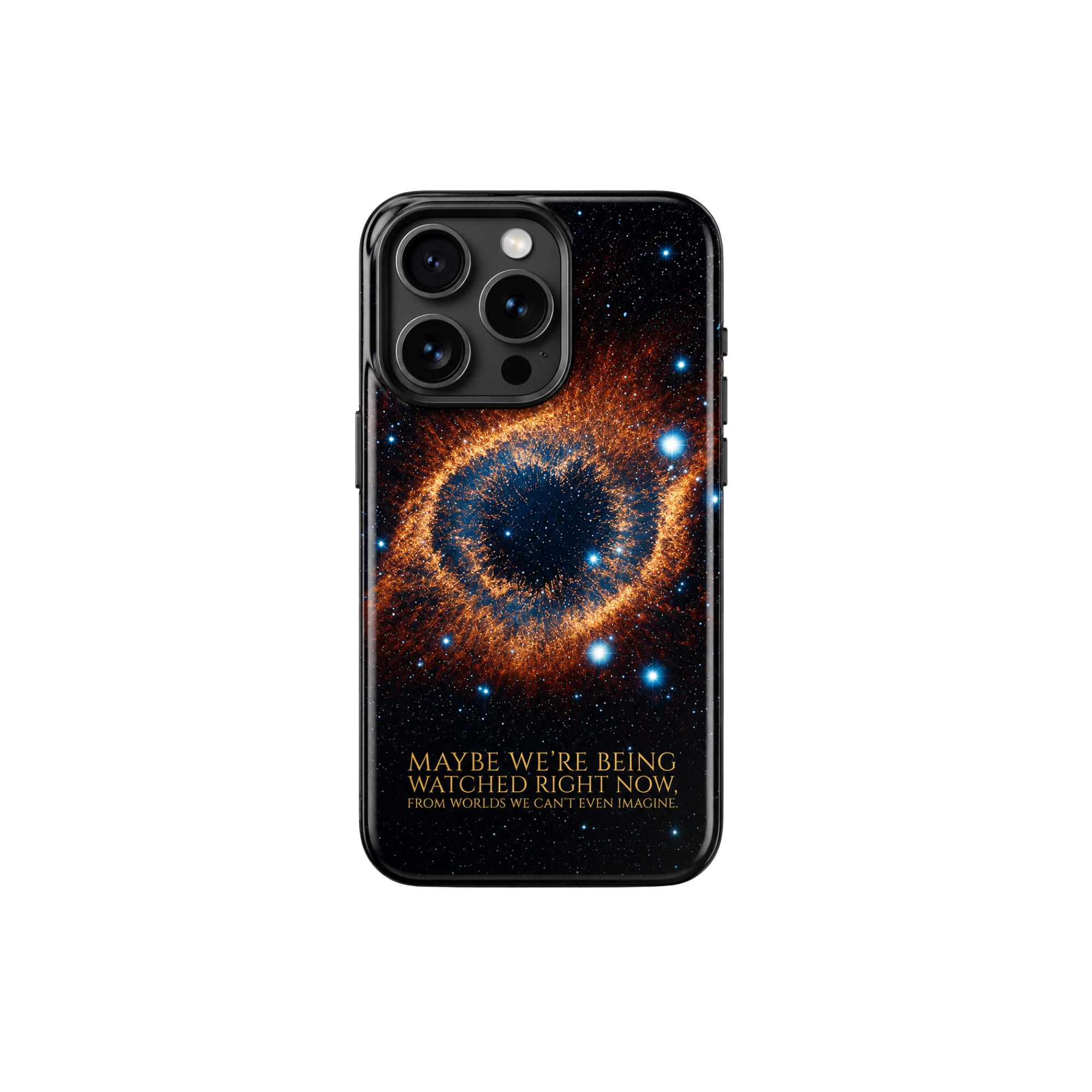 Being Watched Tough Case met kosmisch Helixnevel-design voor iPhone