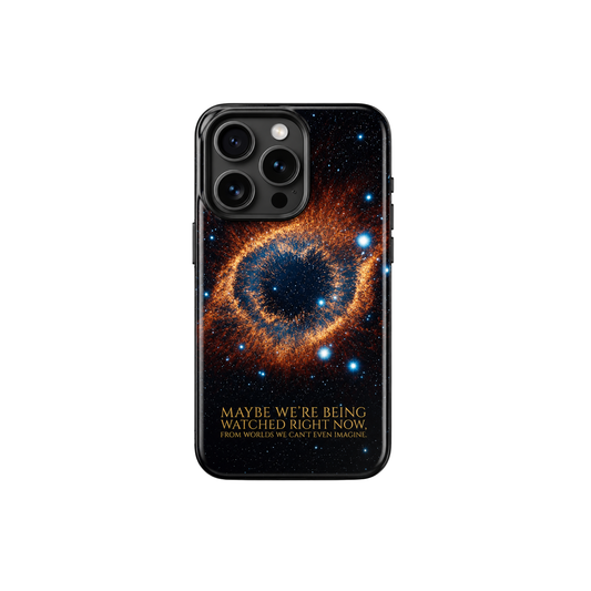 Being Watched Tough Case met kosmisch Helixnevel-design voor iPhone